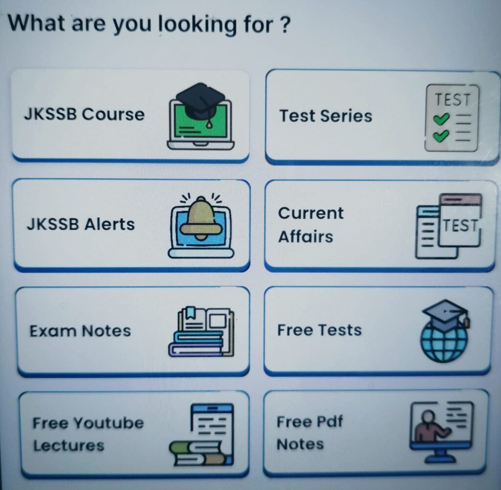 JKSSB Online Tutorial App